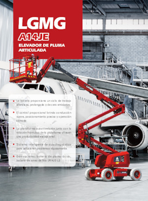 Piattaforme aeree articolate gommate LGMG  A14JE