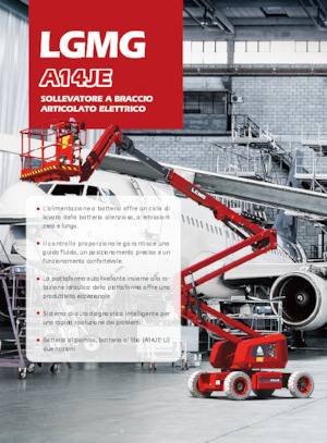 Piattaforme aeree articolate gommate LGMG  A14JE