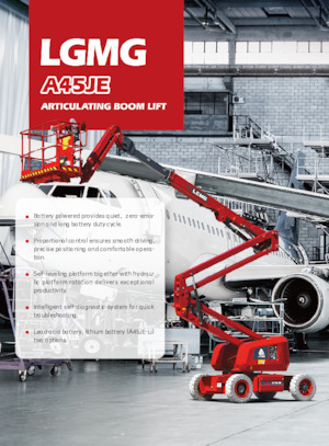 Piattaforme aeree articolate gommate LGMG  A45JE 