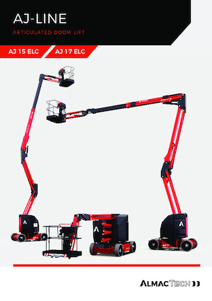 Piattaforme aeree articolate gommate Almac AJ 15 ELC