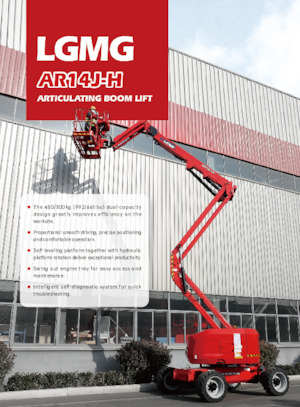 Piattaforme aeree articolate gommate LGMG  AR14J-H