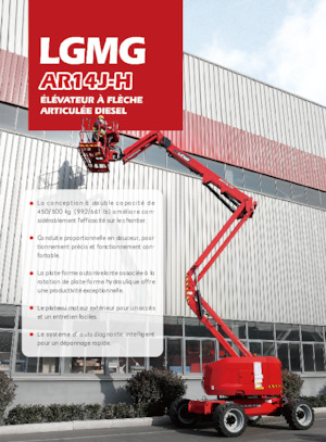 Piattaforme aeree articolate gommate LGMG  AR14J-H