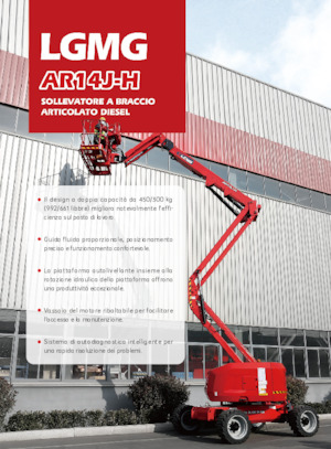 Piattaforme aeree articolate gommate LGMG  AR14J-H