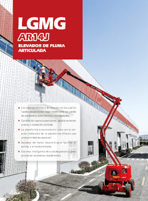 Piattaforme aeree articolate gommate LGMG  AR14J