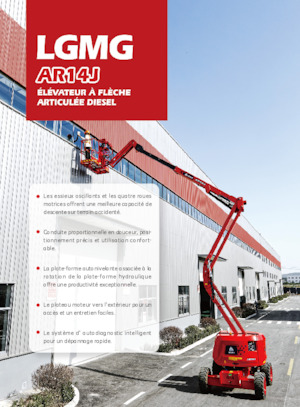 Piattaforme aeree articolate gommate LGMG  AR14J