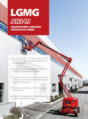 Piattaforme aeree articolate gommate LGMG  AR14J