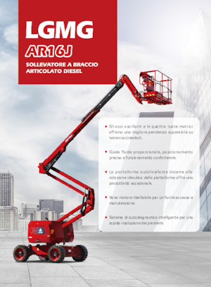 Piattaforme aeree articolate gommate LGMG  AR16J