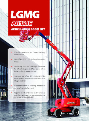 Piattaforme aeree articolate gommate LGMG  AR18JE