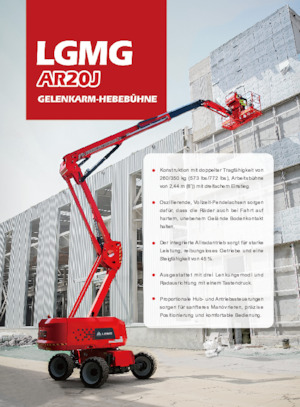 Piattaforme aeree articolate gommate LGMG  AR20J