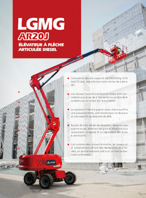 Piattaforme aeree articolate gommate LGMG  AR20J