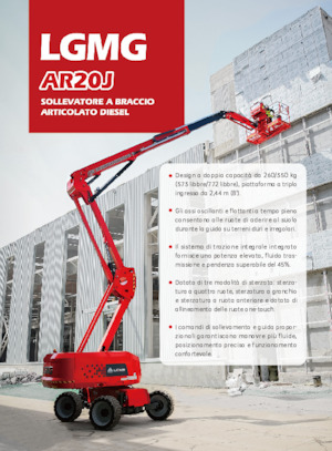 Piattaforme aeree articolate gommate LGMG  AR20J