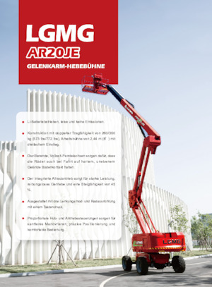 Piattaforme aeree articolate gommate LGMG  AR20JE