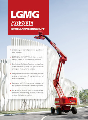 Piattaforme aeree articolate gommate LGMG  AR20JE