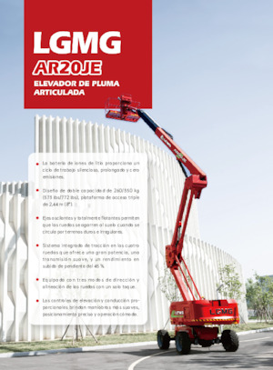 Piattaforme aeree articolate gommate LGMG  AR20JE