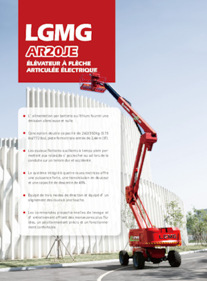 Piattaforme aeree articolate gommate LGMG  AR20JE