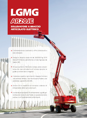 Piattaforme aeree articolate gommate LGMG  AR20JE