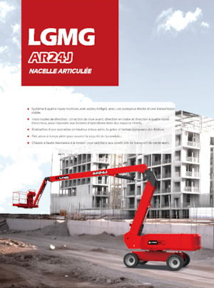 Piattaforme aeree articolate gommate LGMG  AR24J 