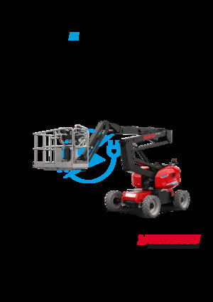 Piattaforme aeree articolate gommate Manitou ATJ 46 e
