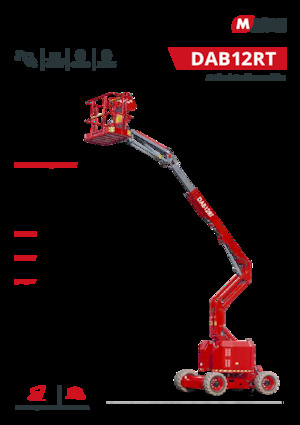 Piattaforme aeree articolate gommate MAGNI DAB12RT
