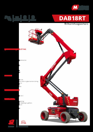 Piattaforme aeree articolate gommate MAGNI DAB18RT