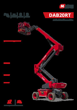 Piattaforme aeree articolate gommate MAGNI DAB20RT