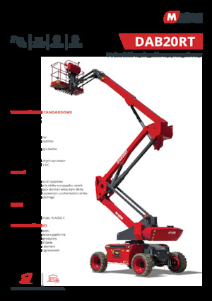 Piattaforme aeree articolate gommate MAGNI DAB20RT