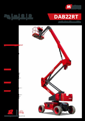 Piattaforme aeree articolate gommate MAGNI DAB22RT