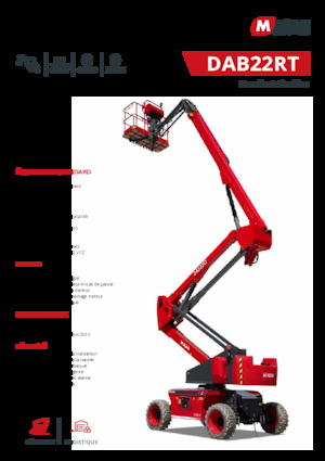 Piattaforme aeree articolate gommate MAGNI DAB22RT
