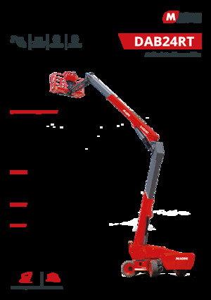 Piattaforme aeree articolate gommate MAGNI DAB24RT