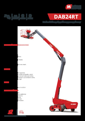 Piattaforme aeree articolate gommate MAGNI DAB24RT