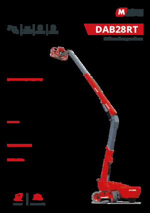 Piattaforme aeree articolate gommate MAGNI DAB28RT