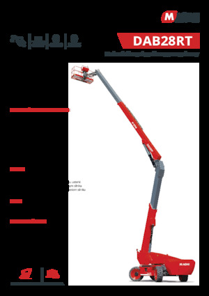 Piattaforme aeree articolate gommate MAGNI DAB28RT