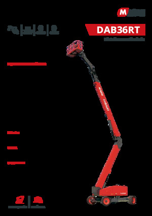 Piattaforme aeree articolate gommate MAGNI DAB36RT