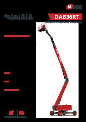 Piattaforme aeree articolate gommate MAGNI DAB36RT