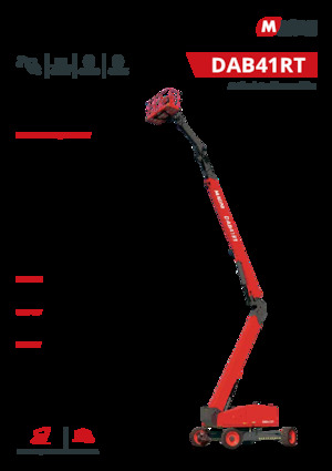 Piattaforme aeree articolate gommate MAGNI DAB41RT