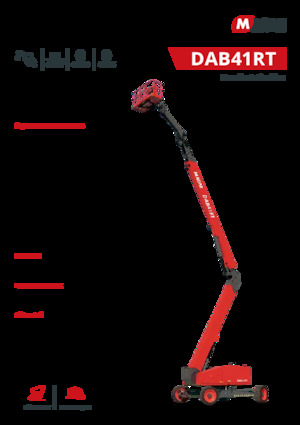 Piattaforme aeree articolate gommate MAGNI DAB41RT
