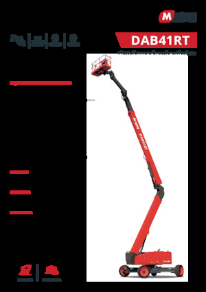Piattaforme aeree articolate gommate MAGNI DAB41RT