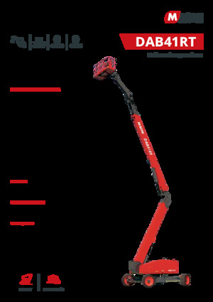 Piattaforme aeree articolate gommate MAGNI DAB41RT