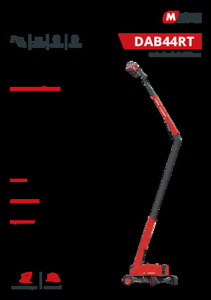 Piattaforme aeree articolate gommate MAGNI DAB44RT