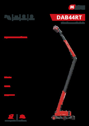 Piattaforme aeree articolate gommate MAGNI DAB44RT