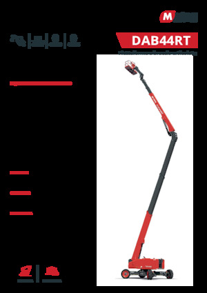 Piattaforme aeree articolate gommate MAGNI DAB44RT