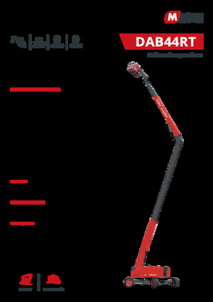 Piattaforme aeree articolate gommate MAGNI DAB44RT