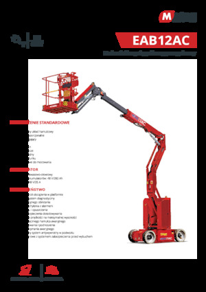 Piattaforme aeree articolate gommate MAGNI EAB12AC