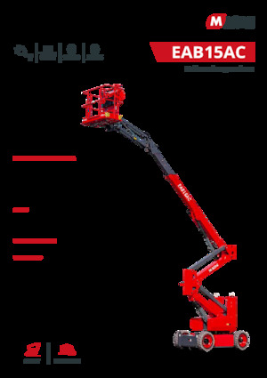 Piattaforme aeree articolate gommate MAGNI EAB15AC 
