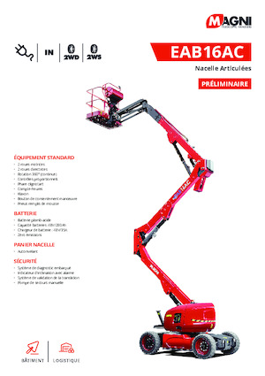 Piattaforme aeree articolate gommate MAGNI EAB16AC