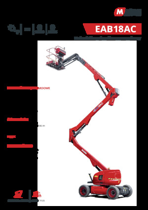 Piattaforme aeree articolate gommate MAGNI EAB18AC
