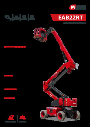 Piattaforme aeree articolate gommate MAGNI EAB22RT