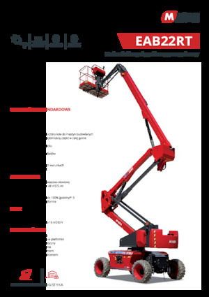 Piattaforme aeree articolate gommate MAGNI EAB22RT