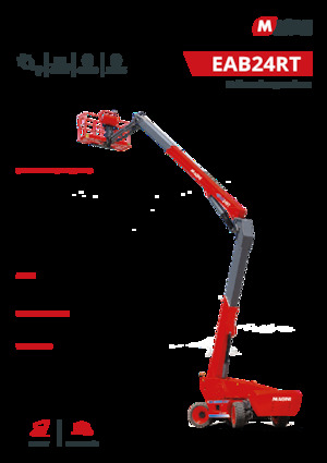 Piattaforme aeree articolate gommate MAGNI EAB24RT