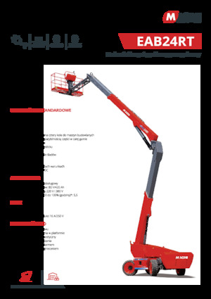 Piattaforme aeree articolate gommate MAGNI EAB24RT